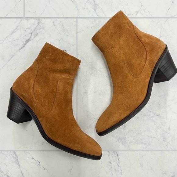 Closeout!▪️NIB Rag & Bone Axel Mid Booties in Cinnamon Suede - Picture 1 of 6
